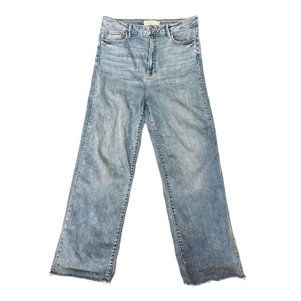 Carly Jean Laurel light wash wide leg jeans pants sz 15
